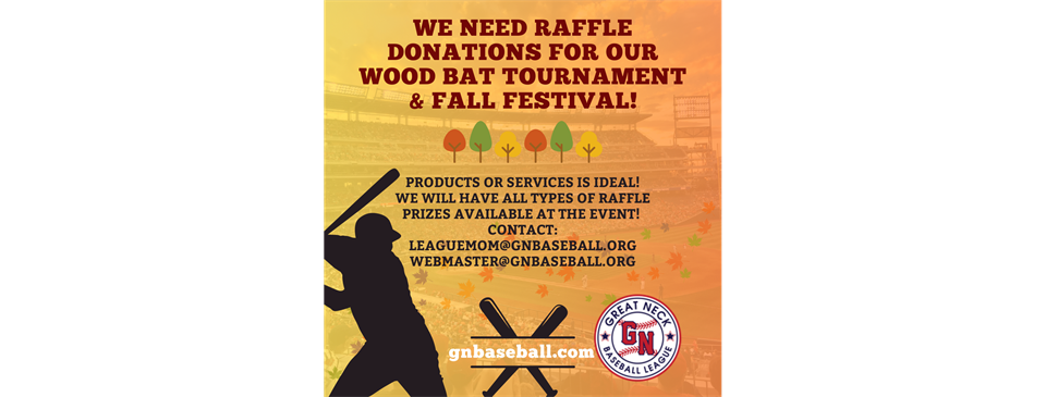 More Fundraising for Our Fall Wood Bat Tournament 