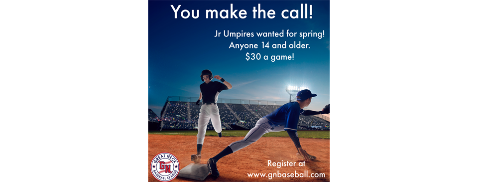 Jr Umpires for Spring! 